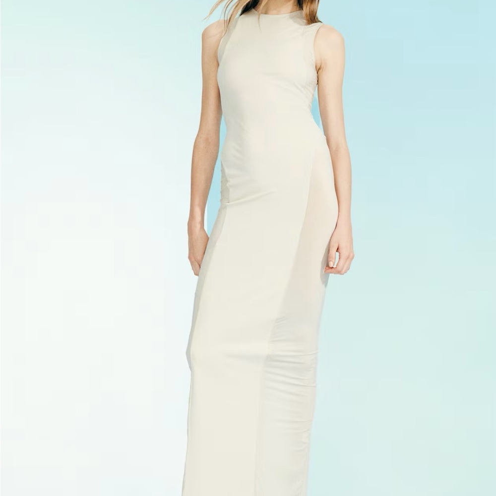H&M Studio Collection 2025 Bodycon Maxi Dress with Sheer Sections. M & XXL. NWT